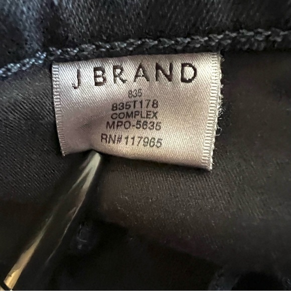 J BRAND Denim 835 Skinny Jeans Mid Rise Ankle Dark Wash Complex Size 30 - Picture 7 of 10